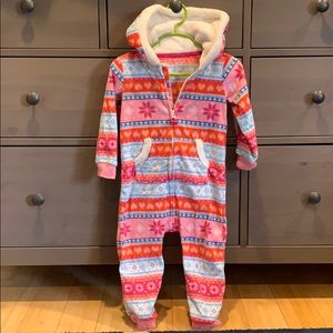 Carter’s fleece snowsuit one piece, 24 months